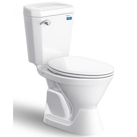 Bồn Cầu Viglacera VI77 2 Khối Nắp Thường Kèm Lavabo VTL2