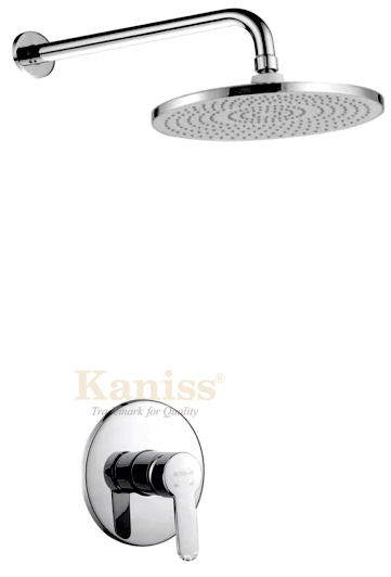 Sen Tắm Âm Tường Kaniss KS-6053N Mạ Crom - Đẳng Cấp Thiết Kế Tròn Sang Trọng