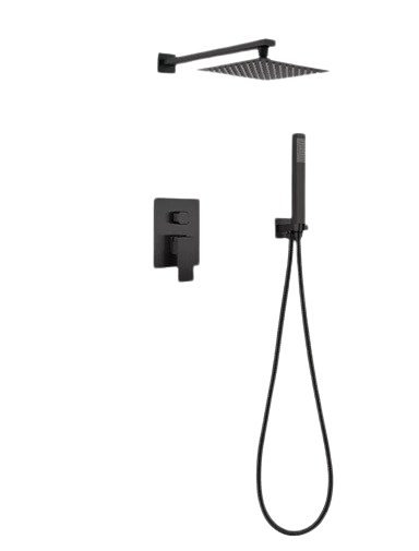 Sen tắm âm tường màu đen Kaniss KS-3033AD: Công nghệ Nhật Bản, nóng lạnh, bảo hành 5 năm