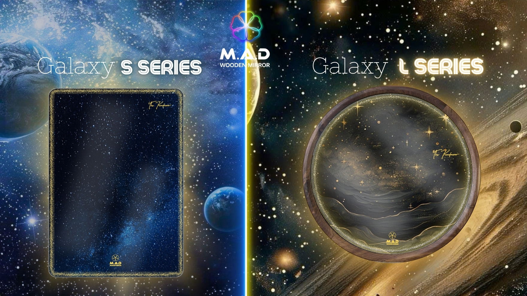 Gương M.A.D  LED khung gỗ, trơn cảm ứng không, nhiều kích thước