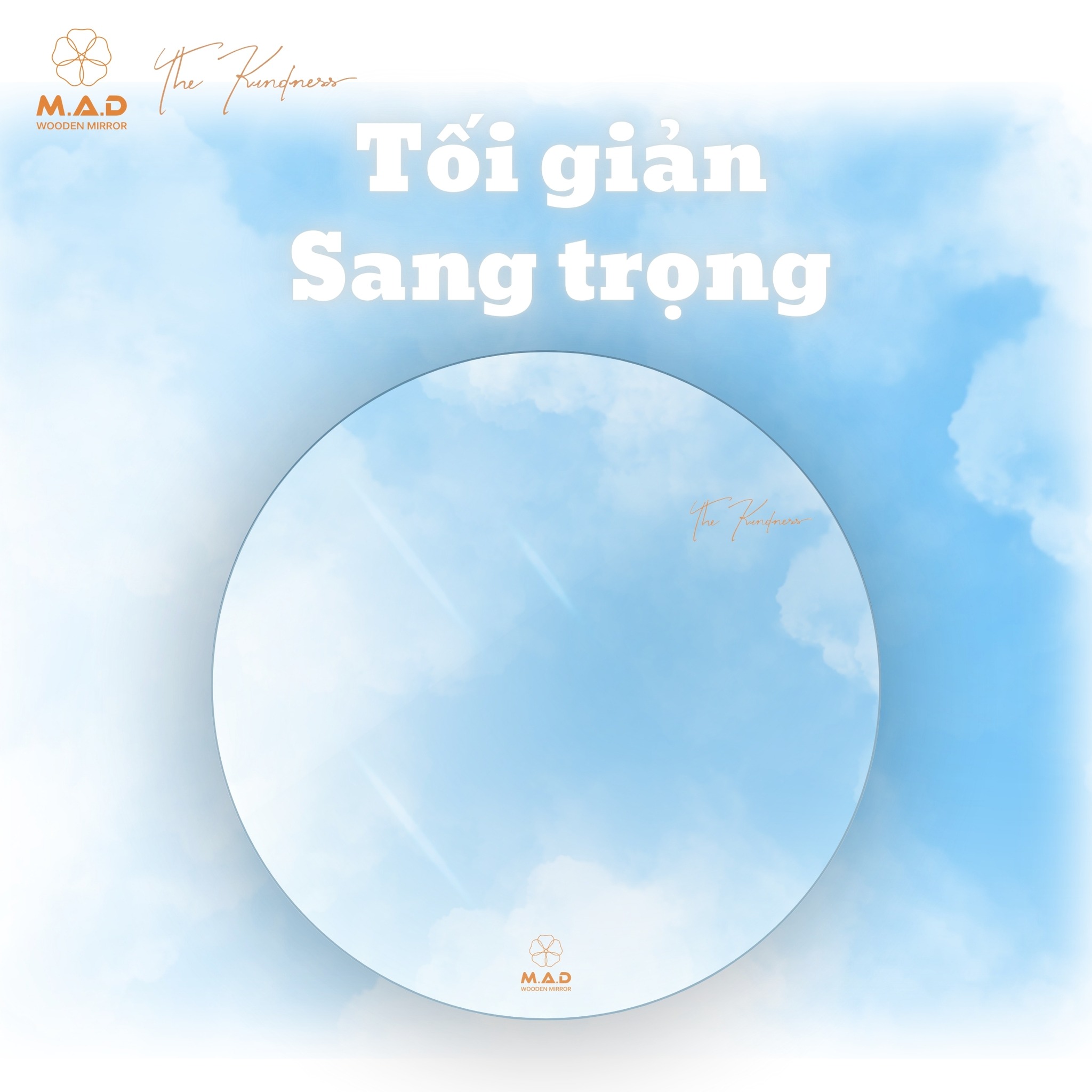 Gương M.A.D tròn M600D 60cm