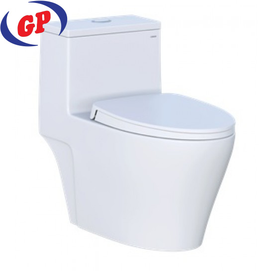 Bồn Cầu CAESAR CD1356 Một Khối Nắp Êm