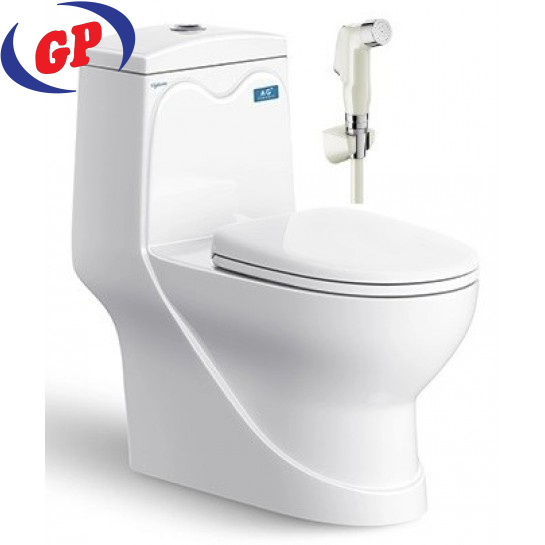 Bồn Cầu Viglacera V38 Nắp Êm V38M + Vòi Xịt VG826