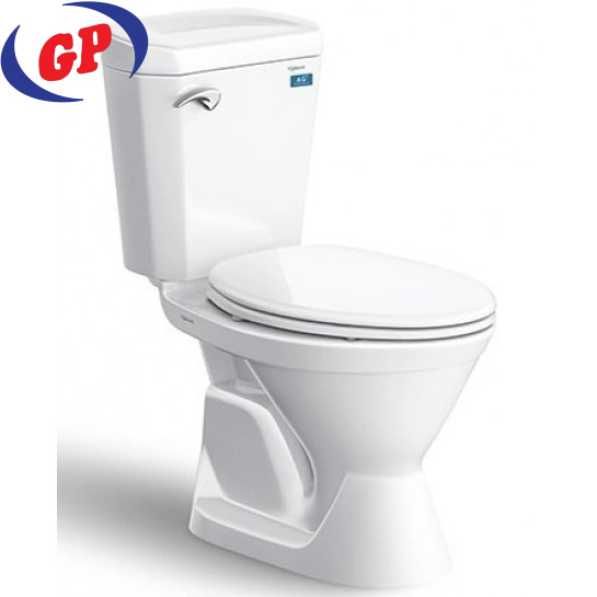 Bồn Cầu Viglacera VI77 2 Khối Nắp Thường Kèm Lavabo VTL2