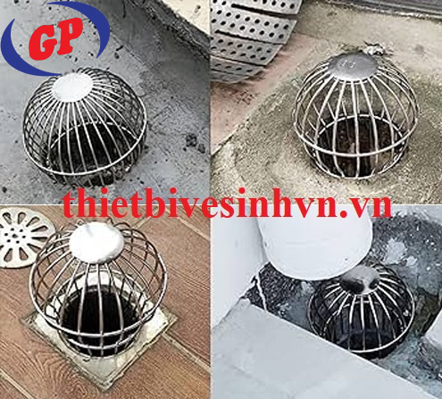 Cầu chắn rác sân thượng SUS304 dày 3ly D34