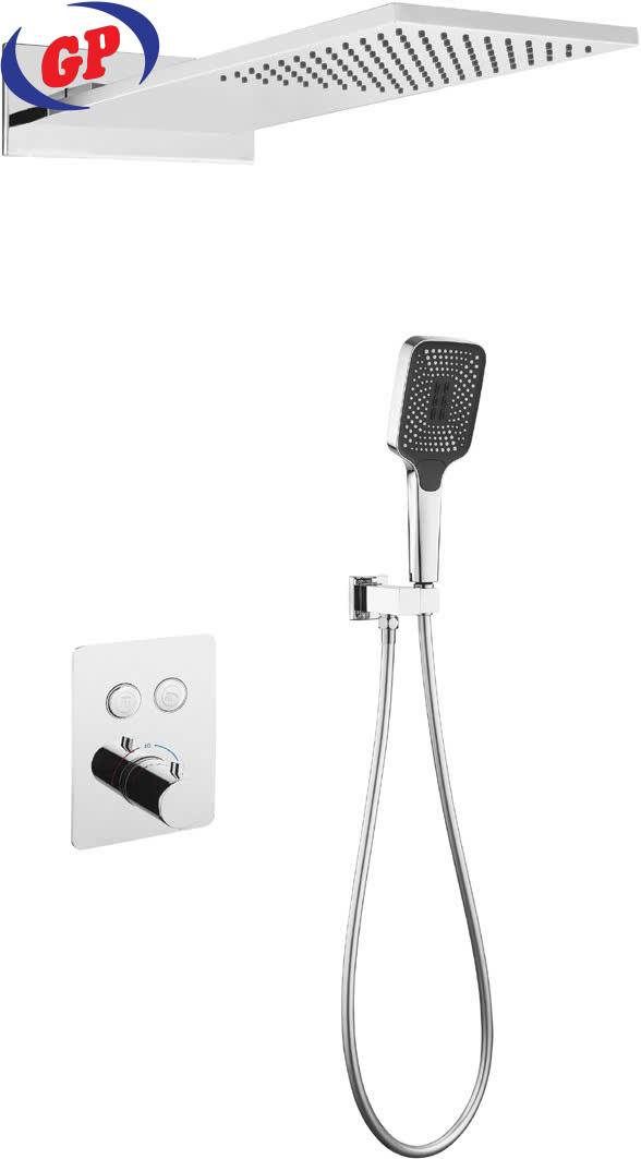 Sen tăm đứng âm tường Kaniss KS-2080VP, đồng thau mà Crome,  Công nghệ Nhật Bản
