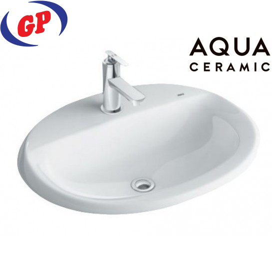 Chậu Rửa Lavabo Inax AL-2395V Dương Vành Aqua Ceramic