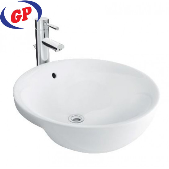 Chậu Rửa Mặt Lavabo Inax L-333V Bán Âm Tròn
